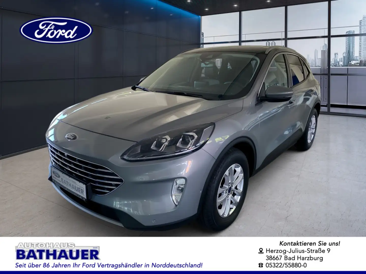 Ford Kuga 2.0 EcoBlue Hybrid Titanium X Silber - 1