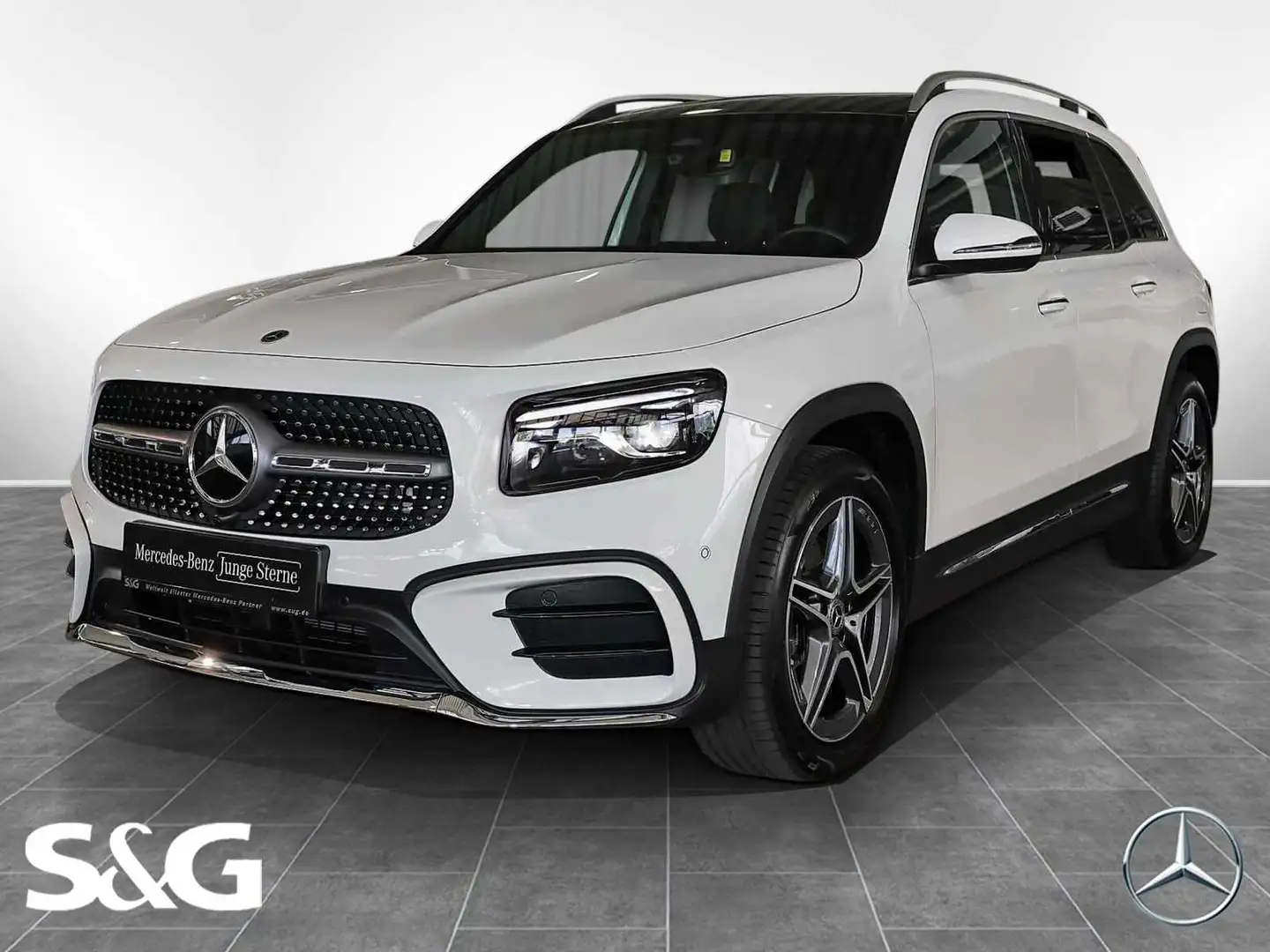 Mercedes-Benz GLB 200 AMG PANO+MULTIBEAM+19"+KEYLESS+TOTWINKEL Weiß - 1