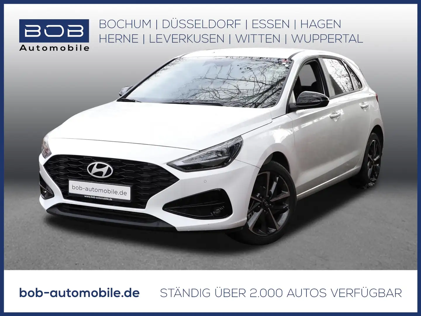 Hyundai i30 FL25 1.5 T-GDI 48V 7-DCT ADVANTAGE NAVI PDC Blanc - 1