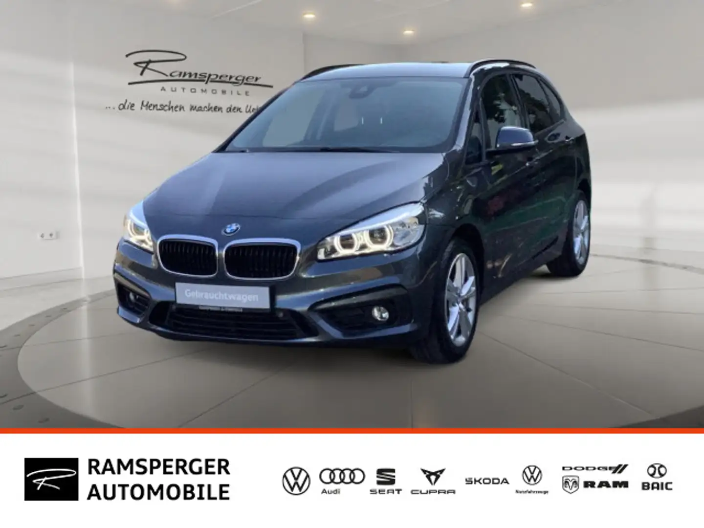 BMW 220D Active Tourer Automatik AHK LED Navi  Kamer Grau - 1
