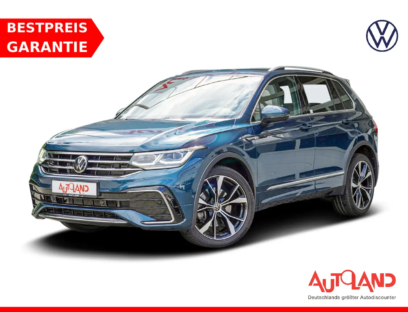 Volkswagen Tiguan 2.0 TDI R-Line 4Motion LED ACC DCC Navi Blau - 1