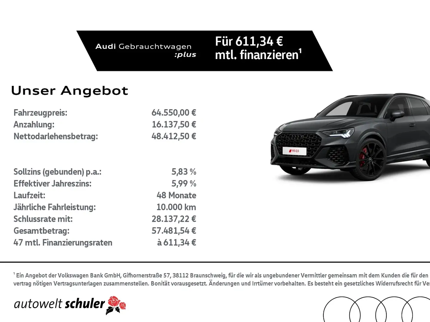 Audi RS Q3 2.5 TFSI quattro Pano 360° SONOS Navi Matrix-LED Gris - 1