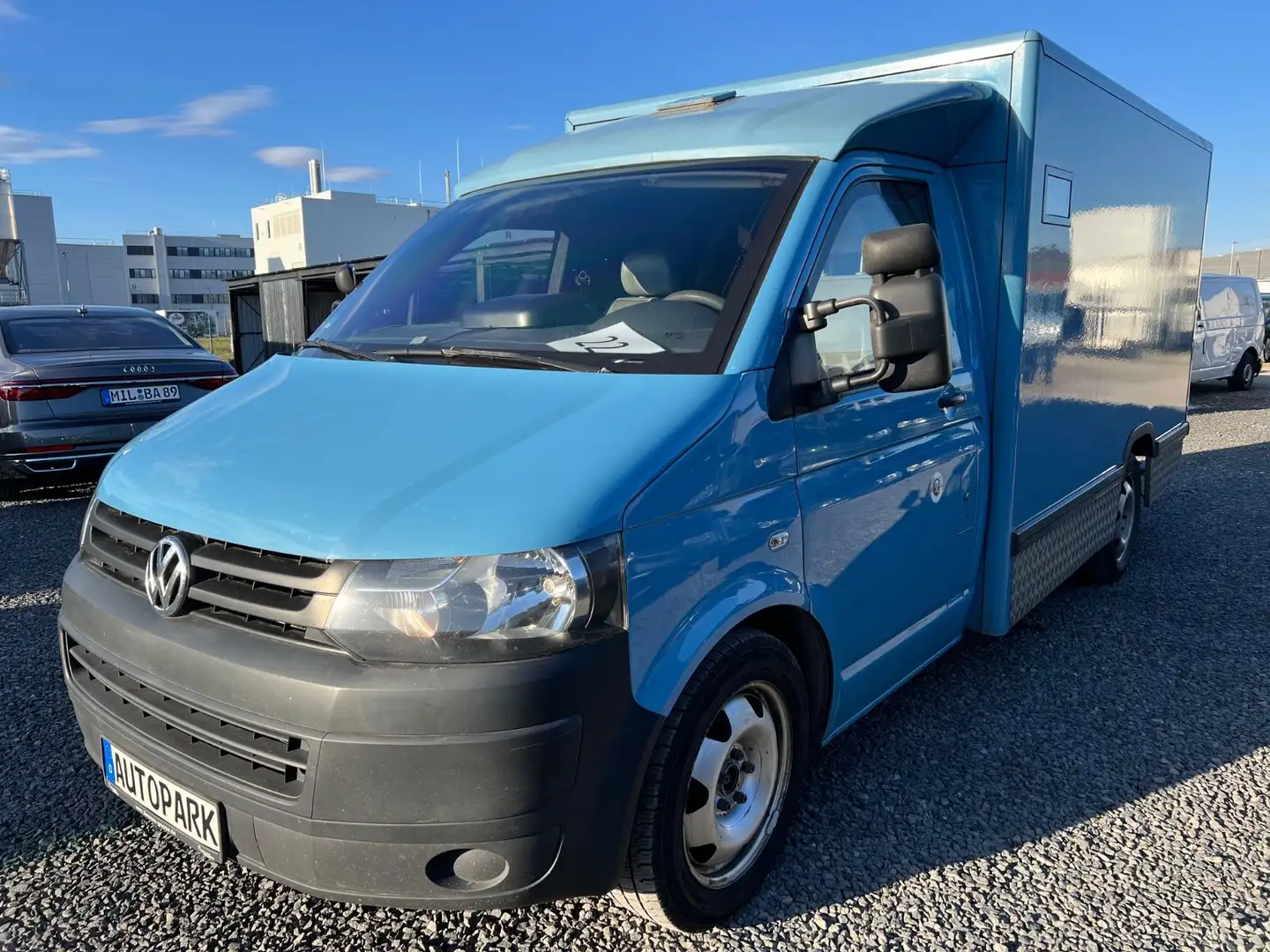 Volkswagen T5 Transporter T5 2.0 TDI*LANG*3-SITZE*GELDTRANSPORTER*ARMORED* Albastru - 1