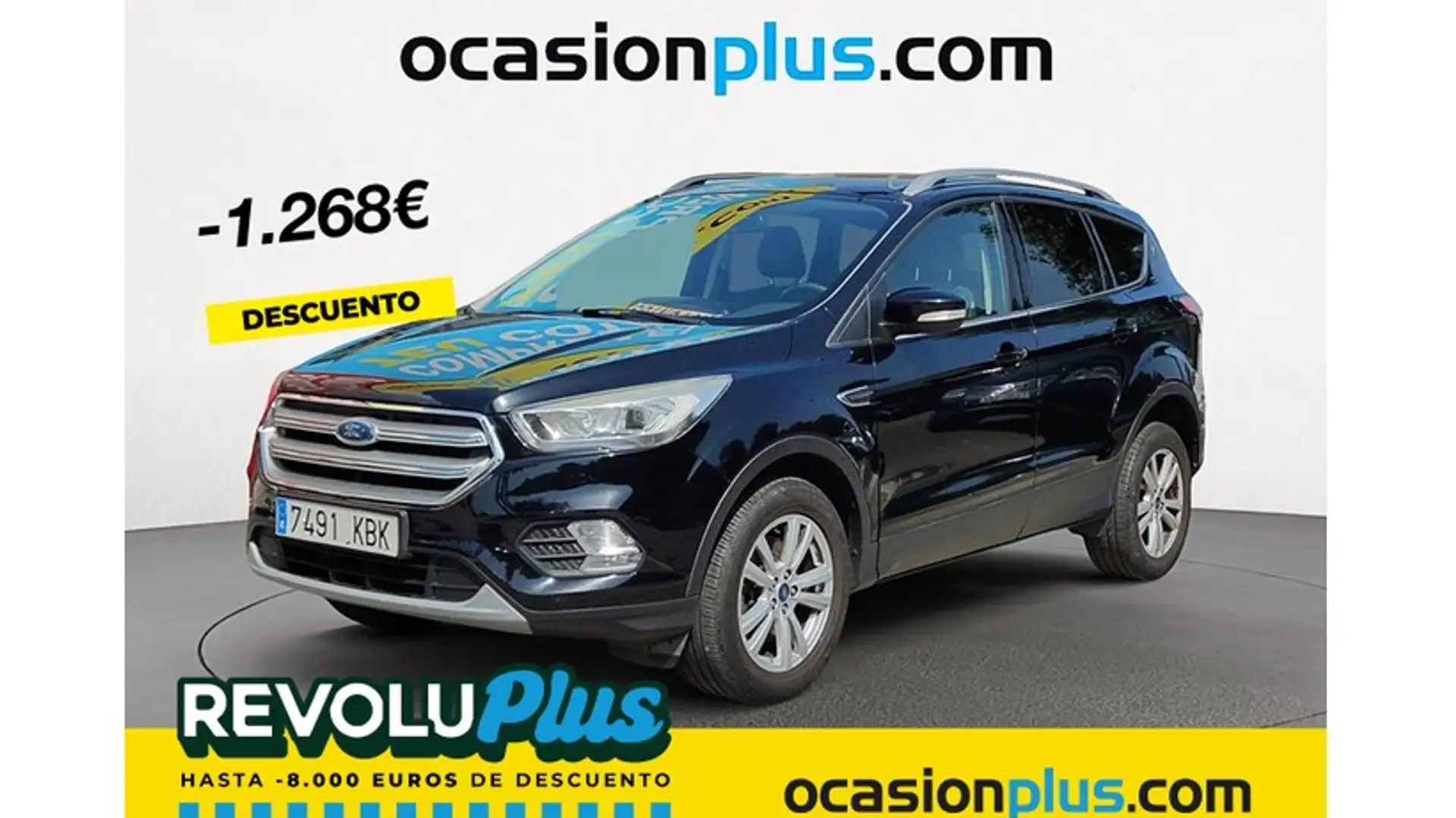 Ford Kuga 1.5TDCi Auto S&S Trend 4x2 120 Zwart - 1
