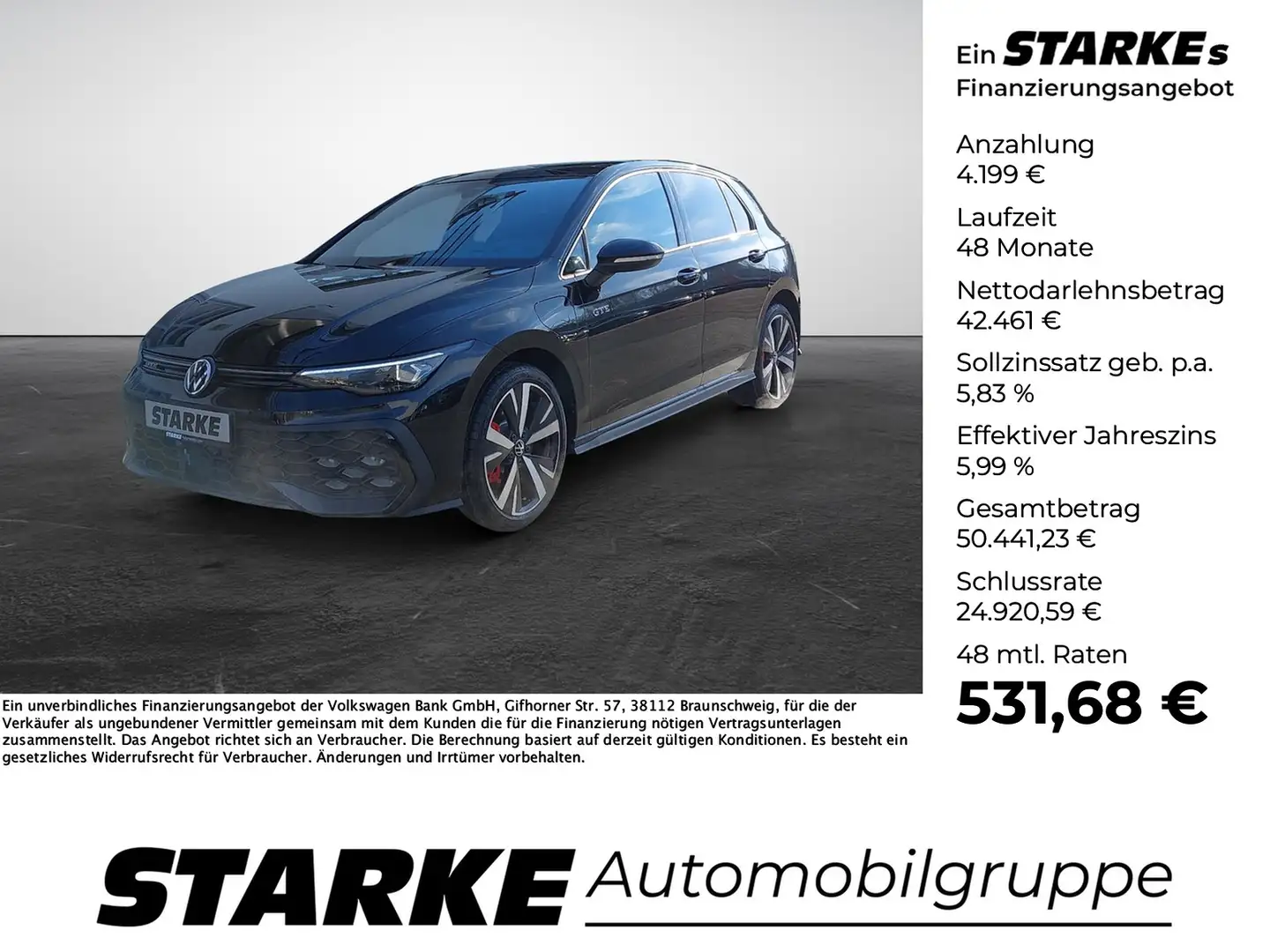 Volkswagen Golf GTE 1.5 TSI DSG eHybrid Schwarz - 1