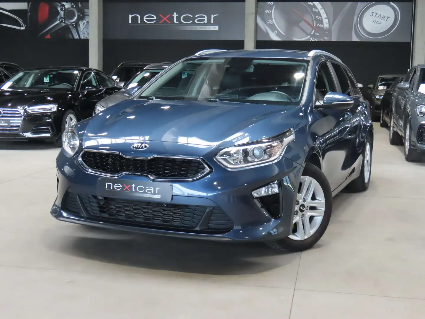 Kia Ceed SW / cee'd SW 1.0T-GDi ***NAVI-CRUISE-CUIR-TISSUS-LANE ASSIST*** Bleu - 1
