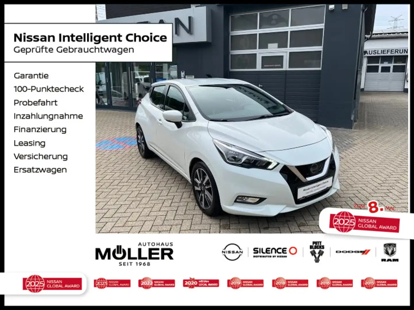 Nissan Micra 0.9IG-T N-Way Klima Navi Kamera EPH SH Alu Wit - 1