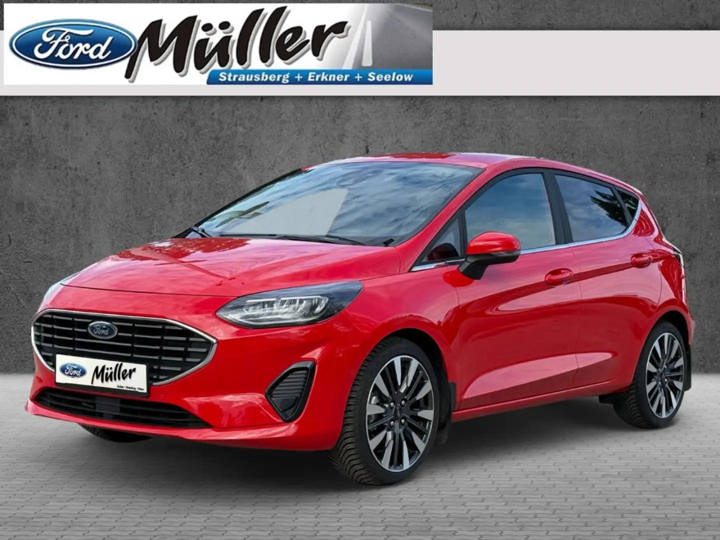 Ford Fiesta Titanium X 1.0 EcoBoost Automatik Rouge - 1