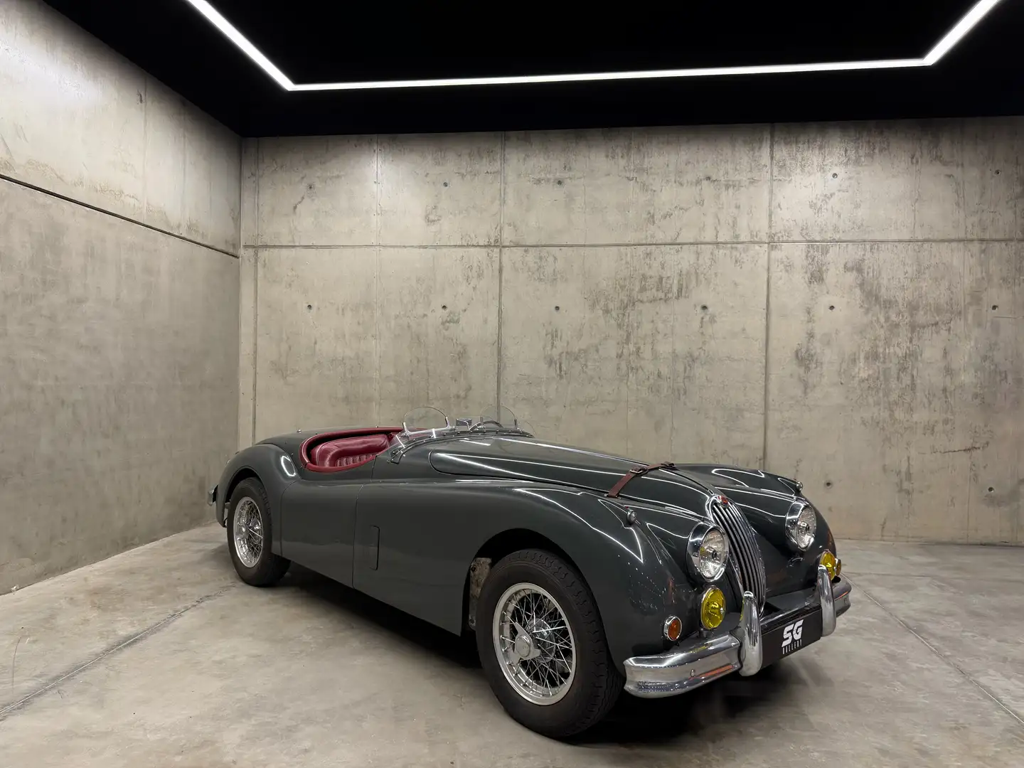 Jaguar XK 140 Roadster Gris - 1