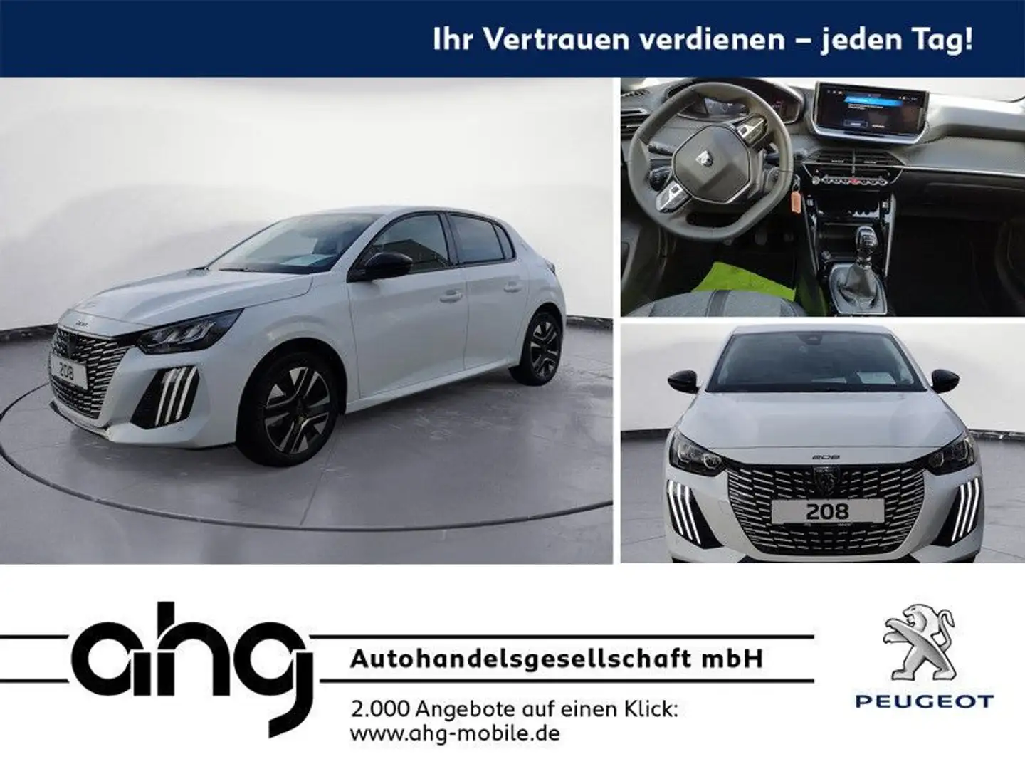 Peugeot 208 Allure PureTech 100 Sitzheizung, Rückfahrkam Bianco - 1