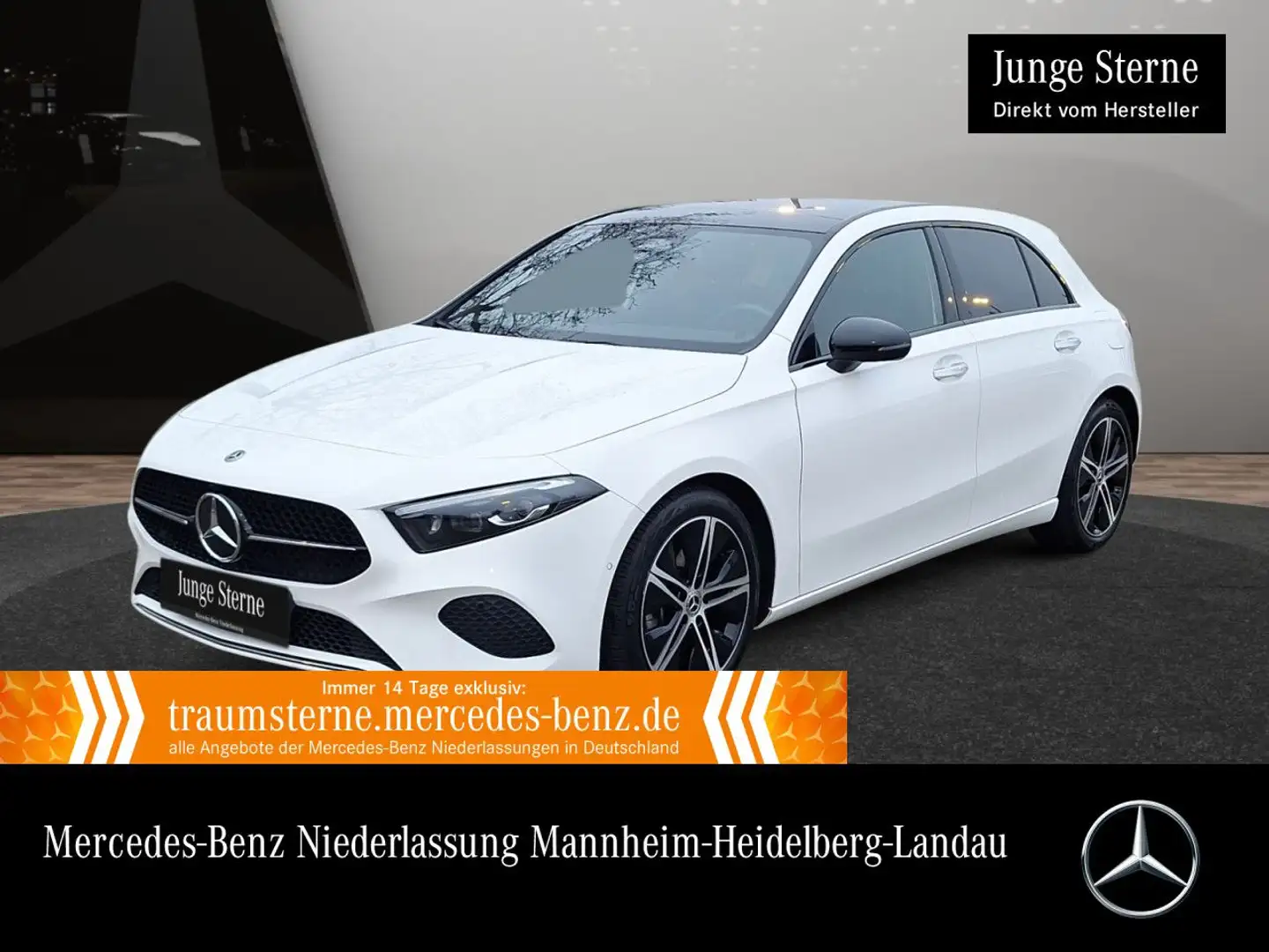 Mercedes-Benz A 180 PROGRESSIVE+NIGHT+PANO+MULTIBEAM+KAMERA+7G Weiß - 1