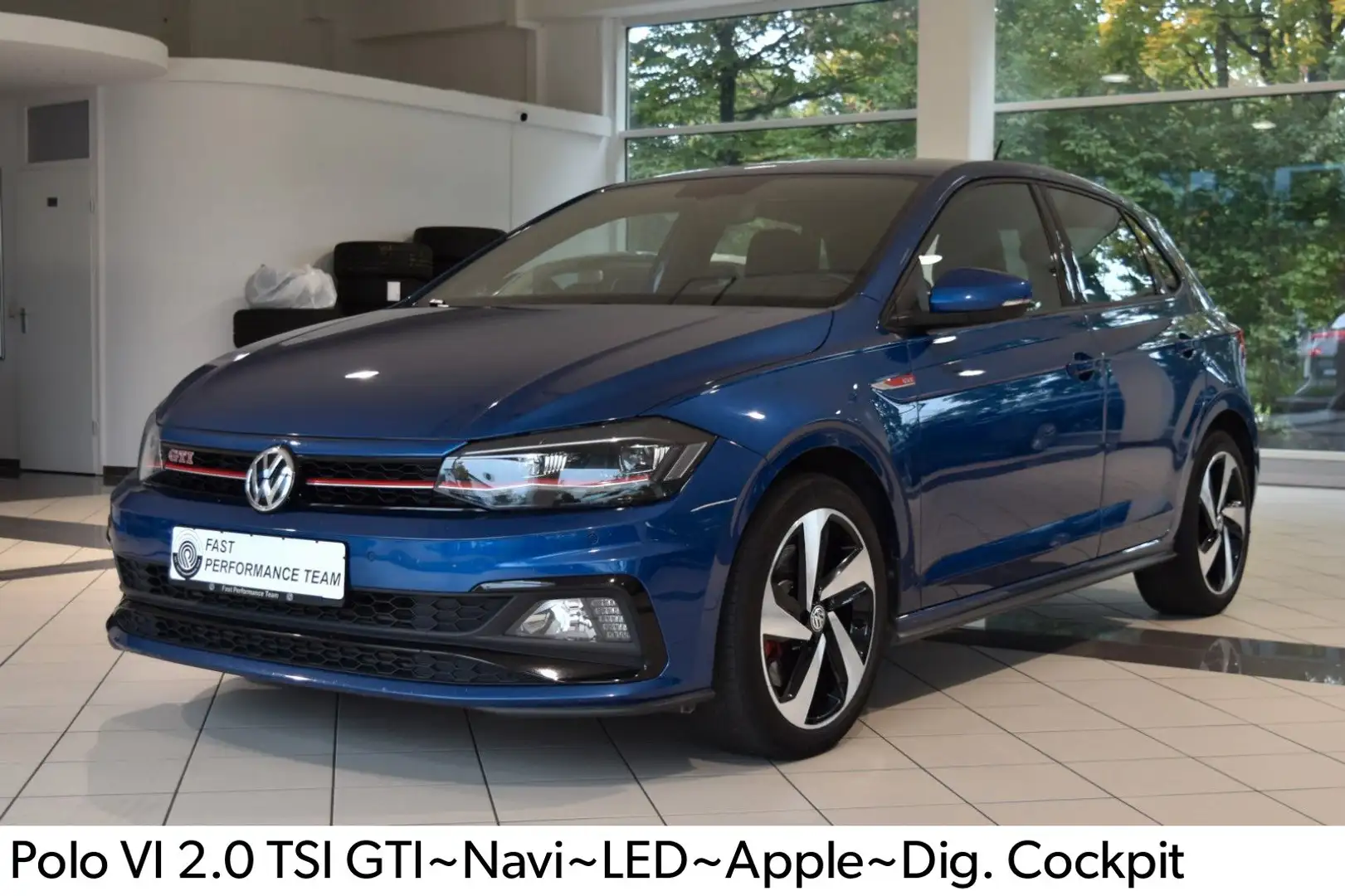 Volkswagen Polo VI 2.0 TSI GTI~Navi~LED~Apple~Dig. Cockpit Blau - 1