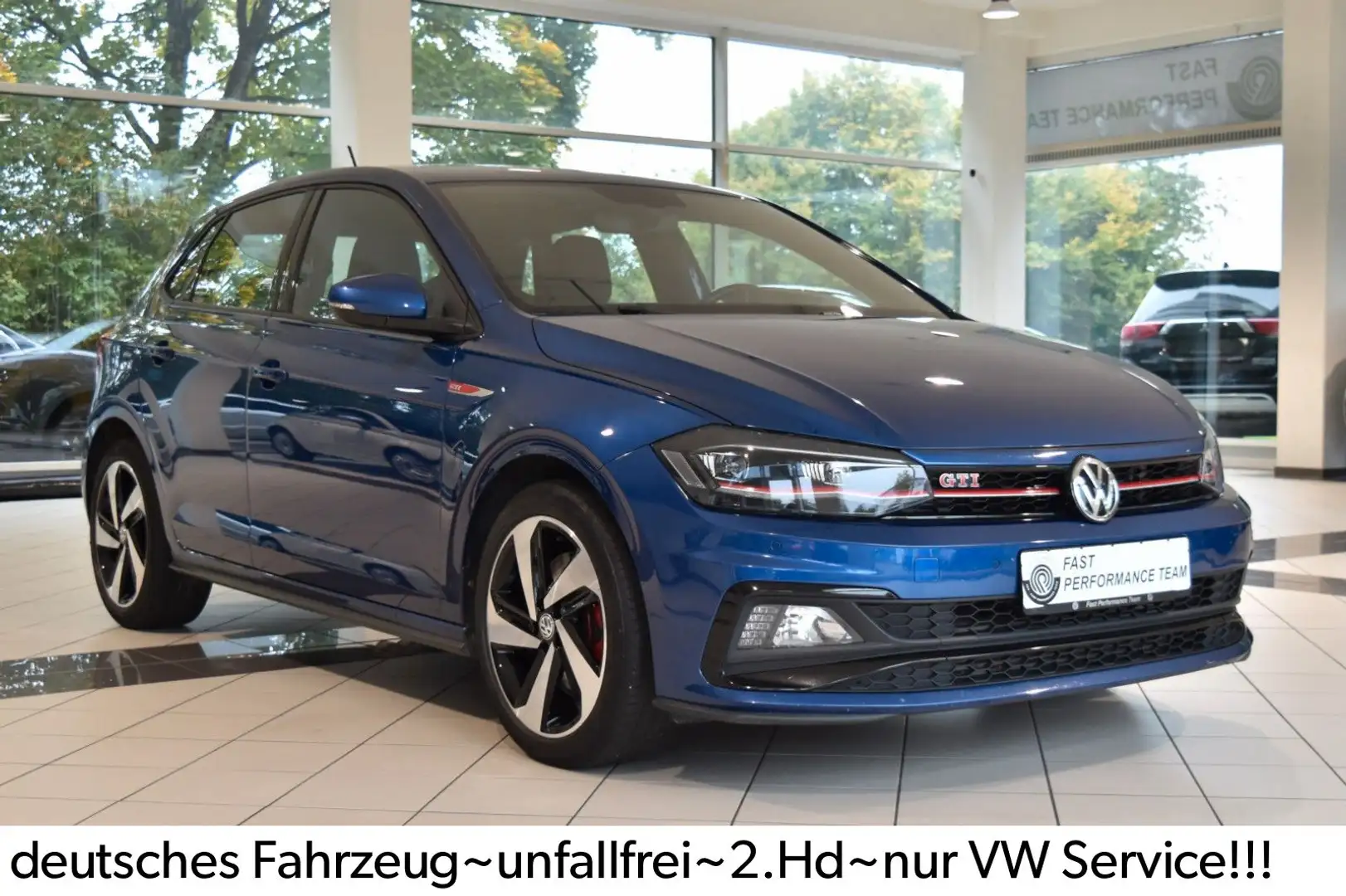 Volkswagen Polo VI 2.0 TSI GTI~Navi~LED~Apple~Dig. Cockpit Blau - 2