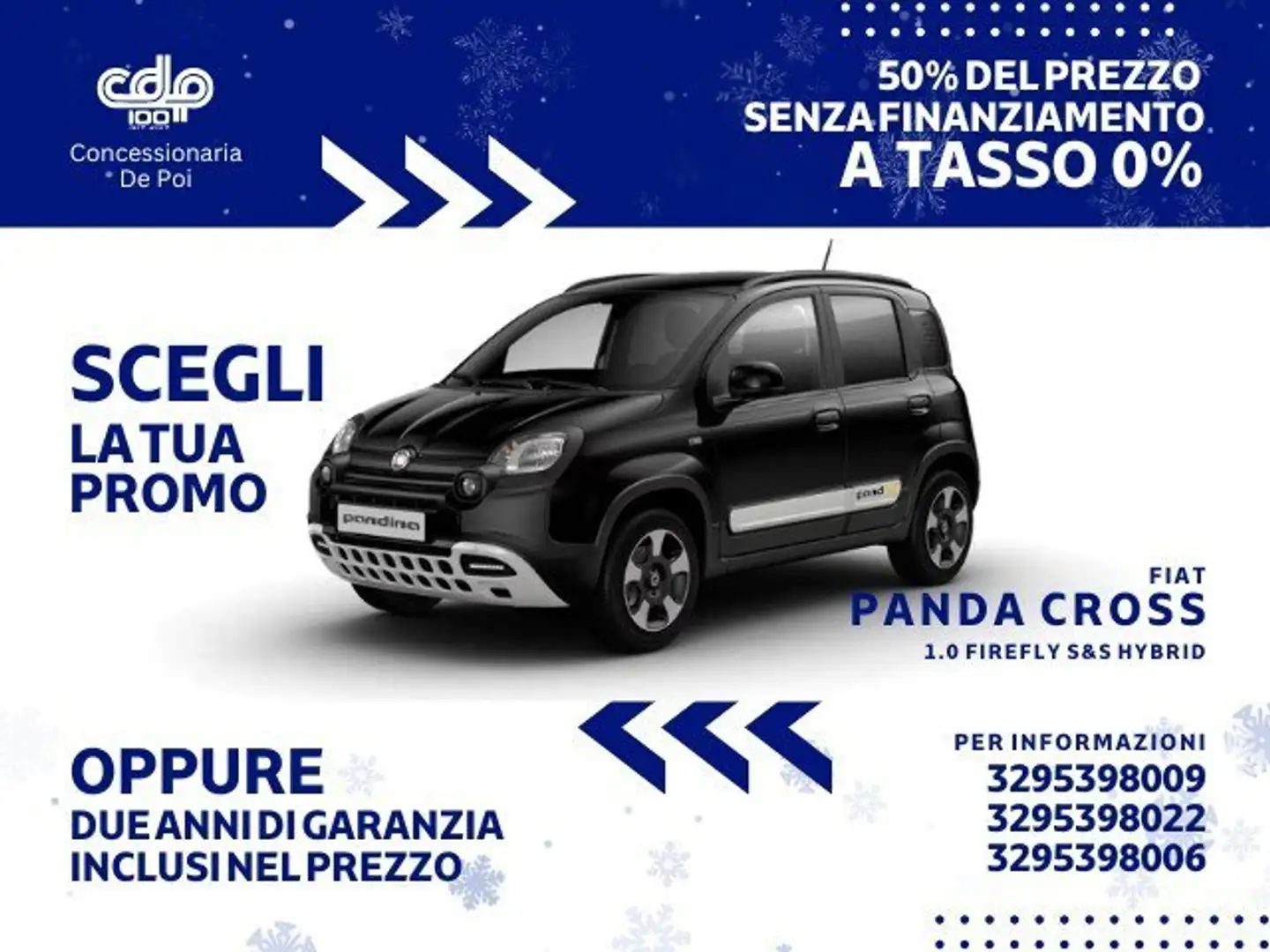 Fiat Panda Panda Cross 1.0 FireFly S&S Hybrid Nero - 1