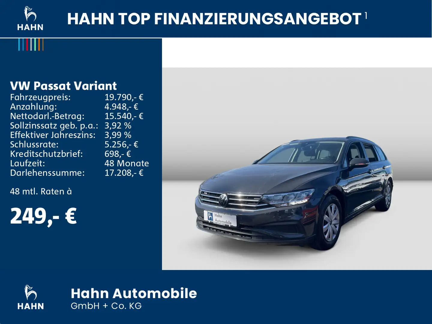 Volkswagen Passat Variant 2.0TDI DSG AHK Cam ACC Climatr Gris - 2
