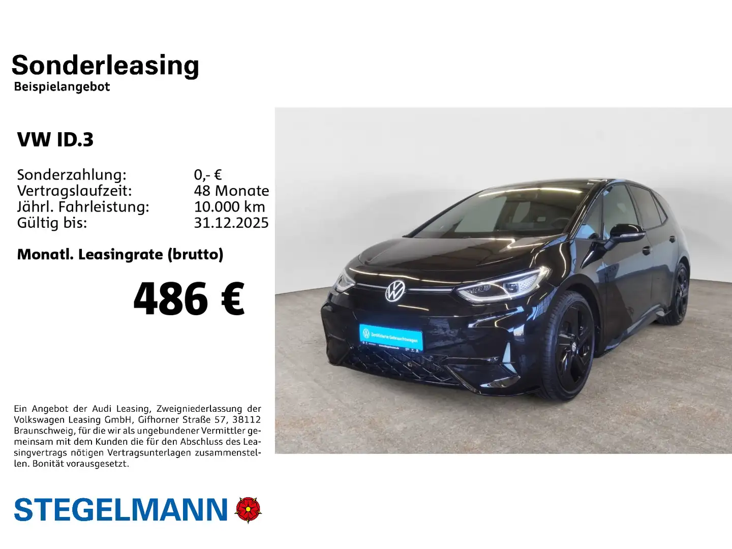 Volkswagen ID.3 GTX 210kW/79kWh *LED*Kamera*Wärmepumpe*+3J. Schwarz - 2