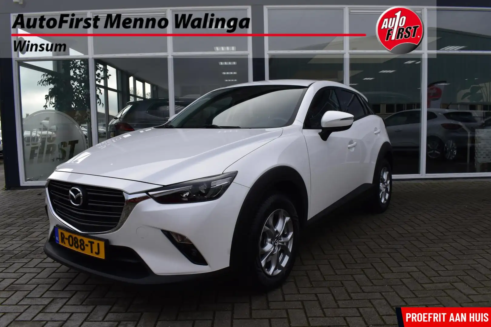 Mazda CX-3 2.0 SkyActiv-G 120 SkyLease GT|Automaat|Trekhaak|N Weiß - 1