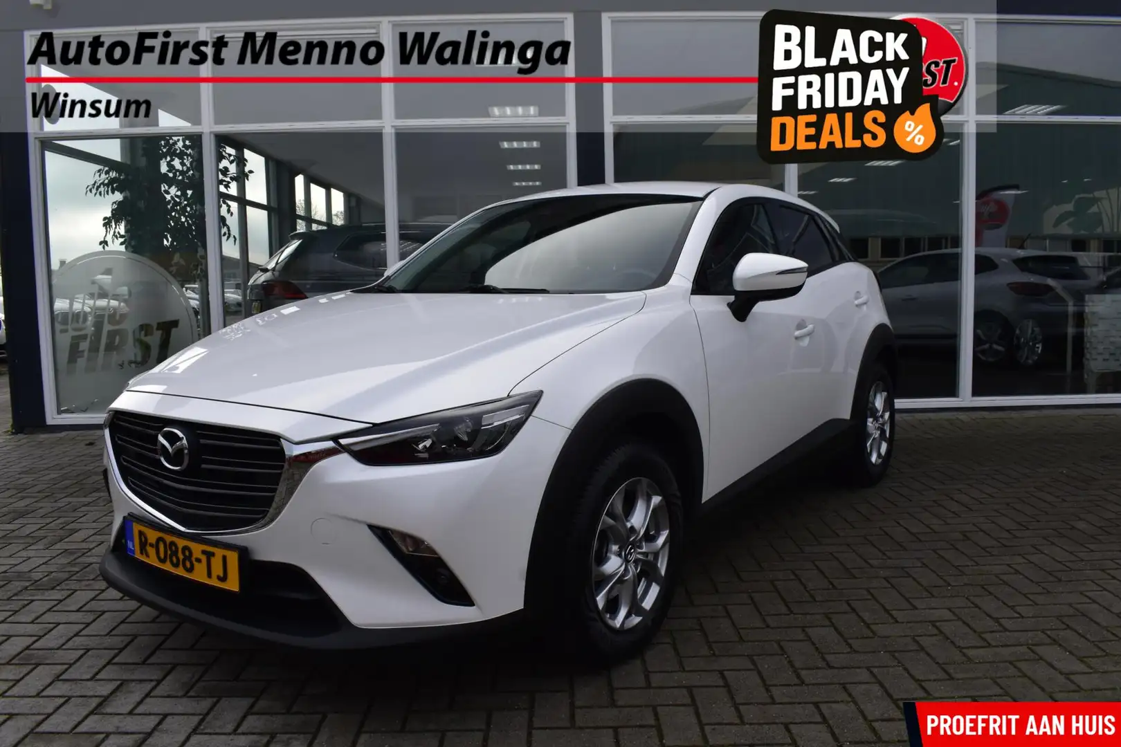 Mazda CX-3 2.0 SkyActiv-G 120 SkyLease GT|Automaat|Trekhaak|N Weiß - 1