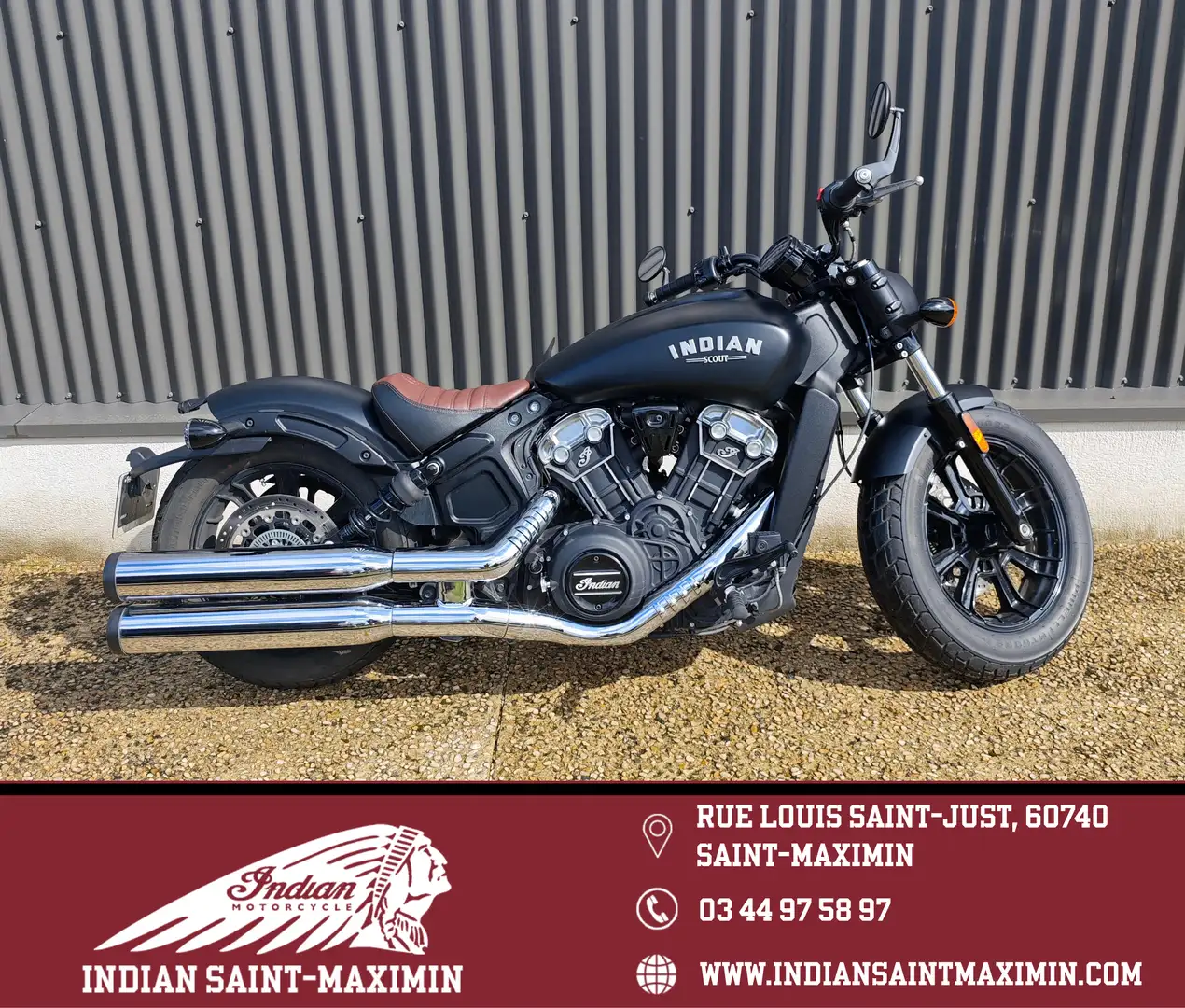 Indian Scout Schwarz - 1