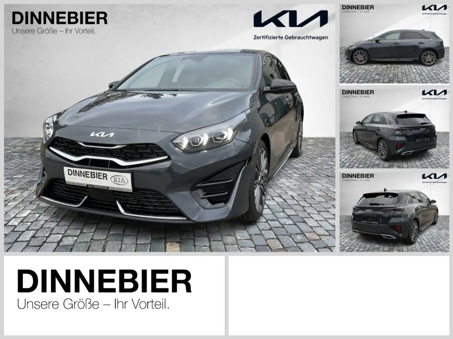 Kia Ceed / cee'd CEED GT-Line 1.5T +PANO+KAMERA+SITZHEIZ+ 4xSHZ Gris - 1