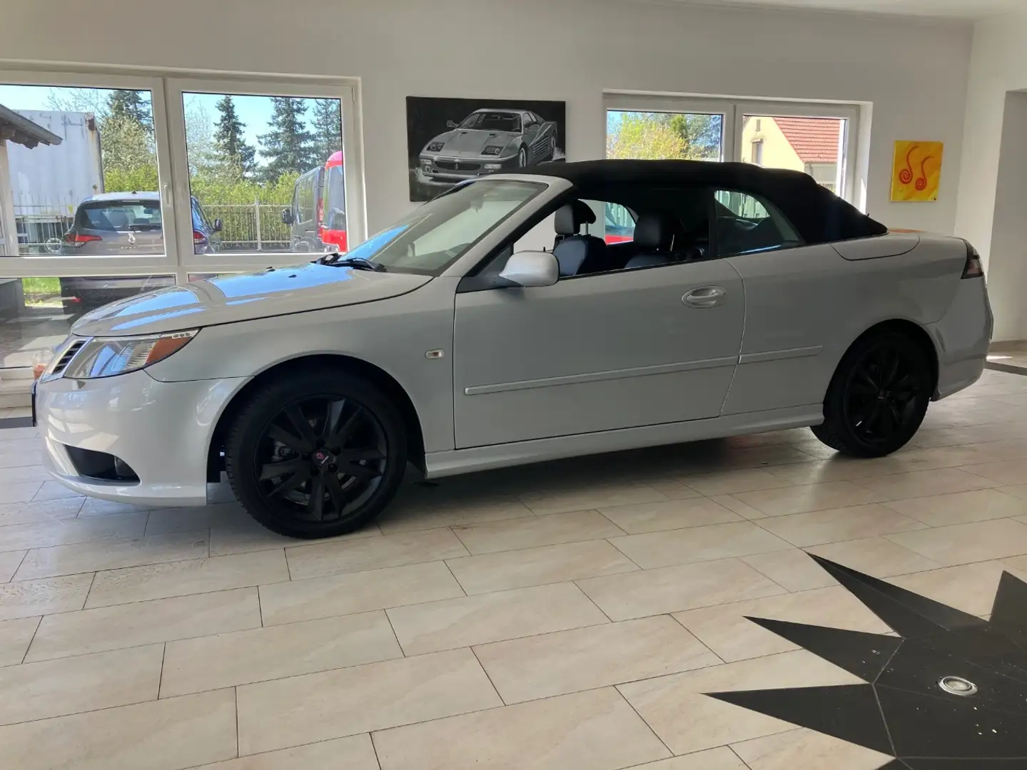 Saab 9-3 Cabrio 2.0 Turbo Leder el.Verdeck Silber - 2