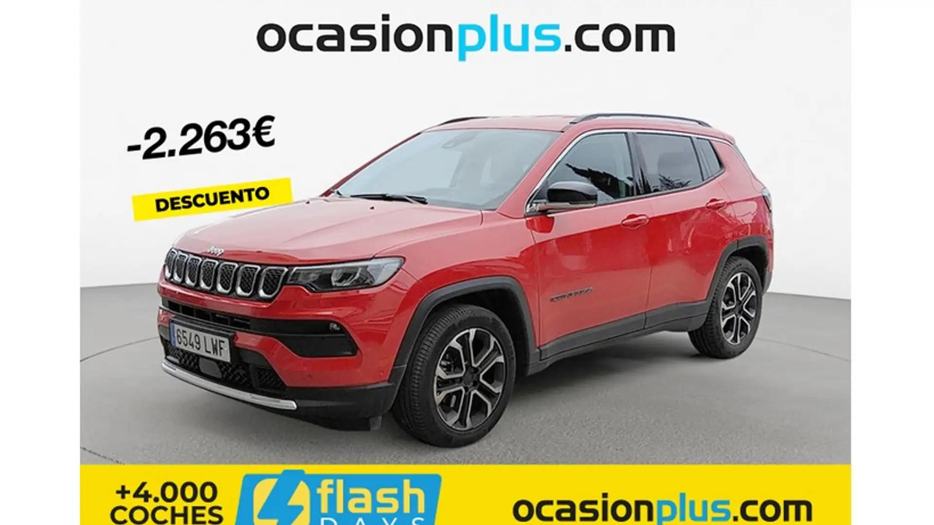 Jeep Compass 1.3 Gse T4 Limited 4x2 150 DCT Rojo - 1