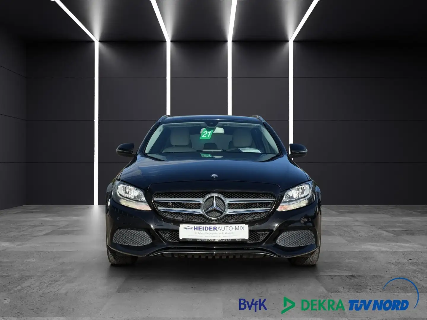 Mercedes-Benz C 180 d T Avantgard NAVI|TEMPOMAT|TEILLEDER|PDC Negro - 2