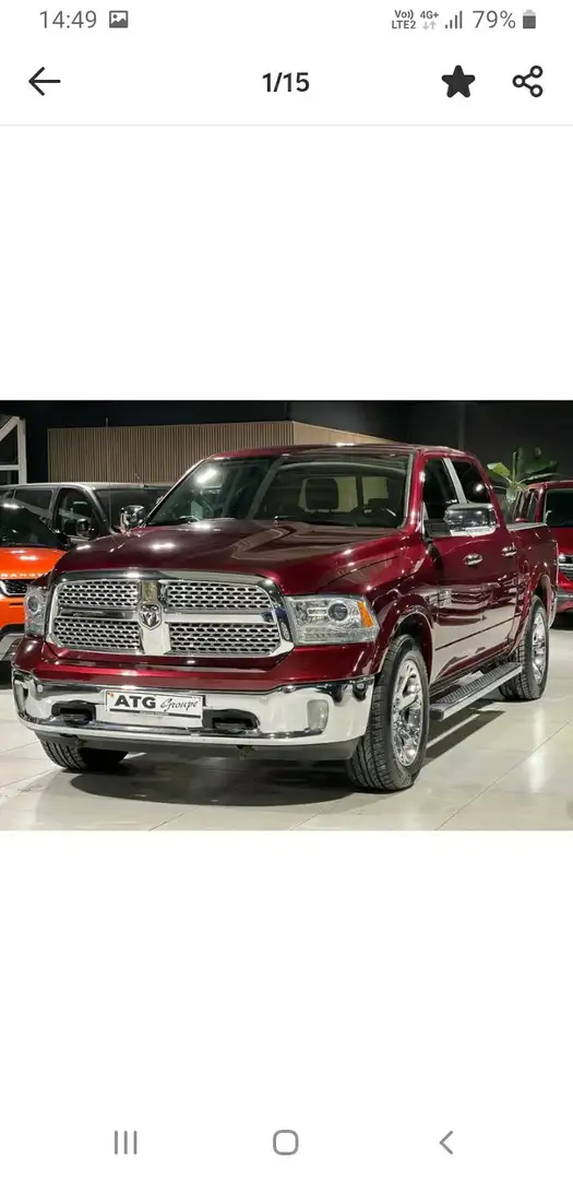 Dodge RAM Laramie Червоний - 1