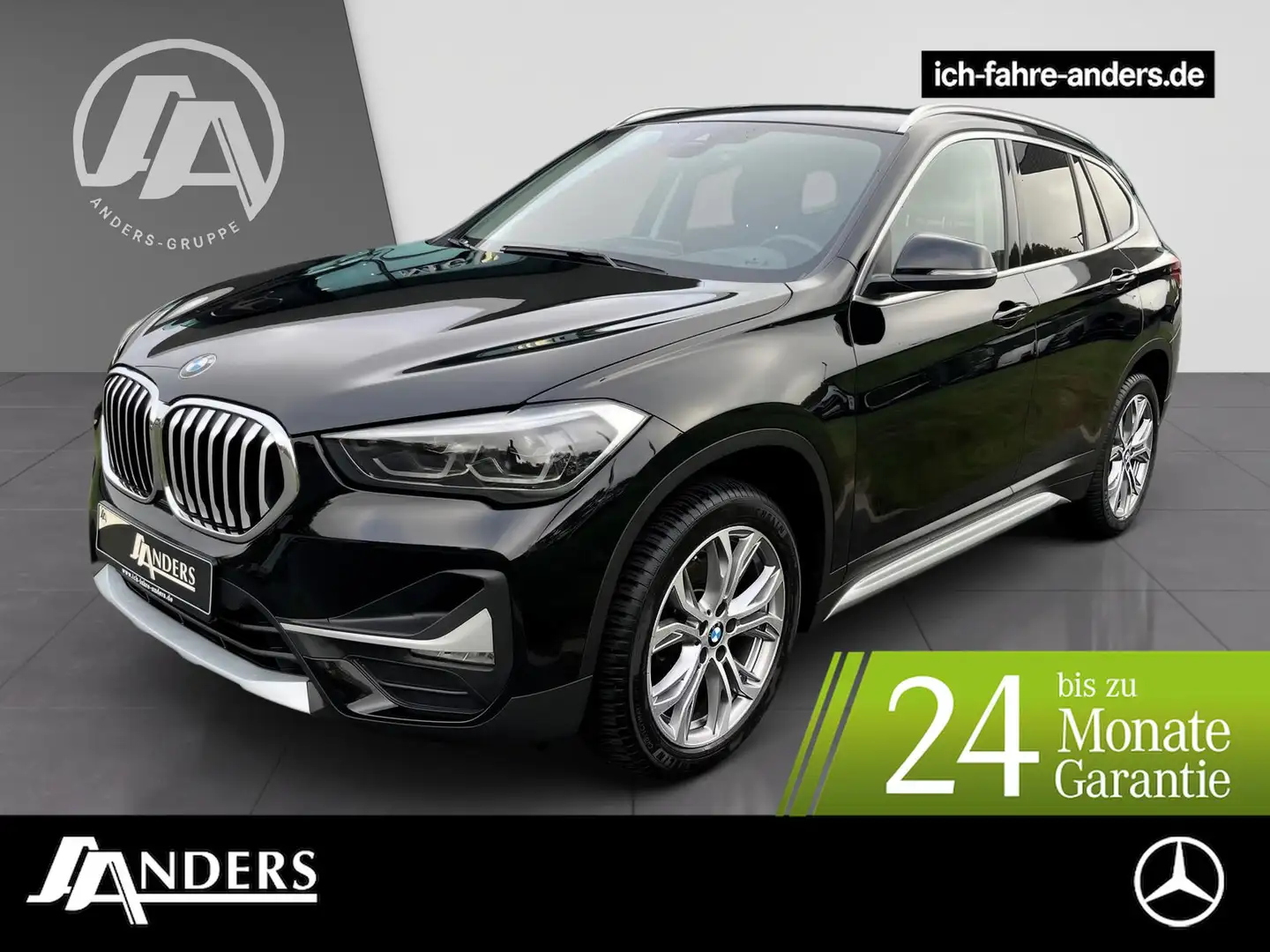 BMW X1 sDrive20d xLine Navi+SHZ+LED+HUD+AHK+Kamera Zwart - 1