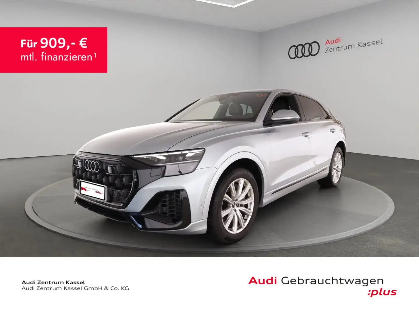 Audi Q8 55 TFSI e quattro Matrix HuD Leder AHK 360° Silber - 1