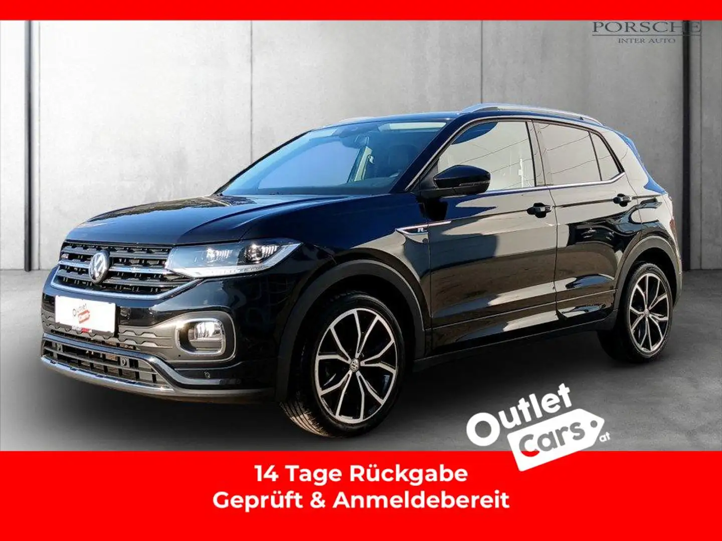 Volkswagen T-Cross 1.0 TSI DSG ASSIST+R-Line+RADAR+LED+LM Schwarz - 1