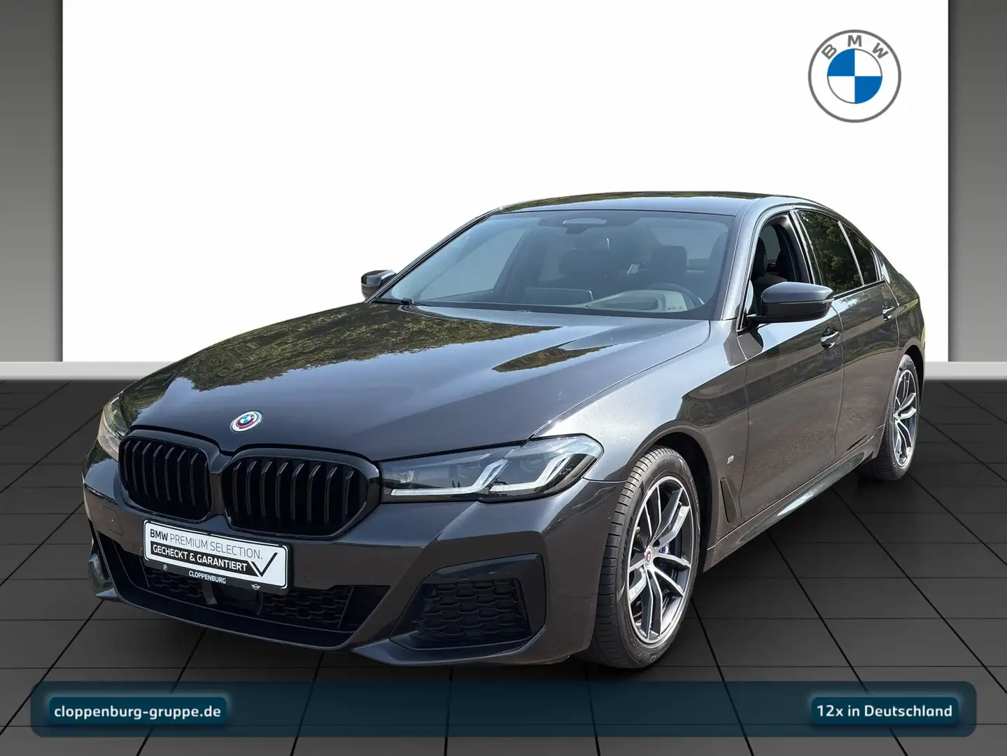 BMW 520 d xDrive Limousine M Sportpaket AHK+StHz+Navi Grau - 1
