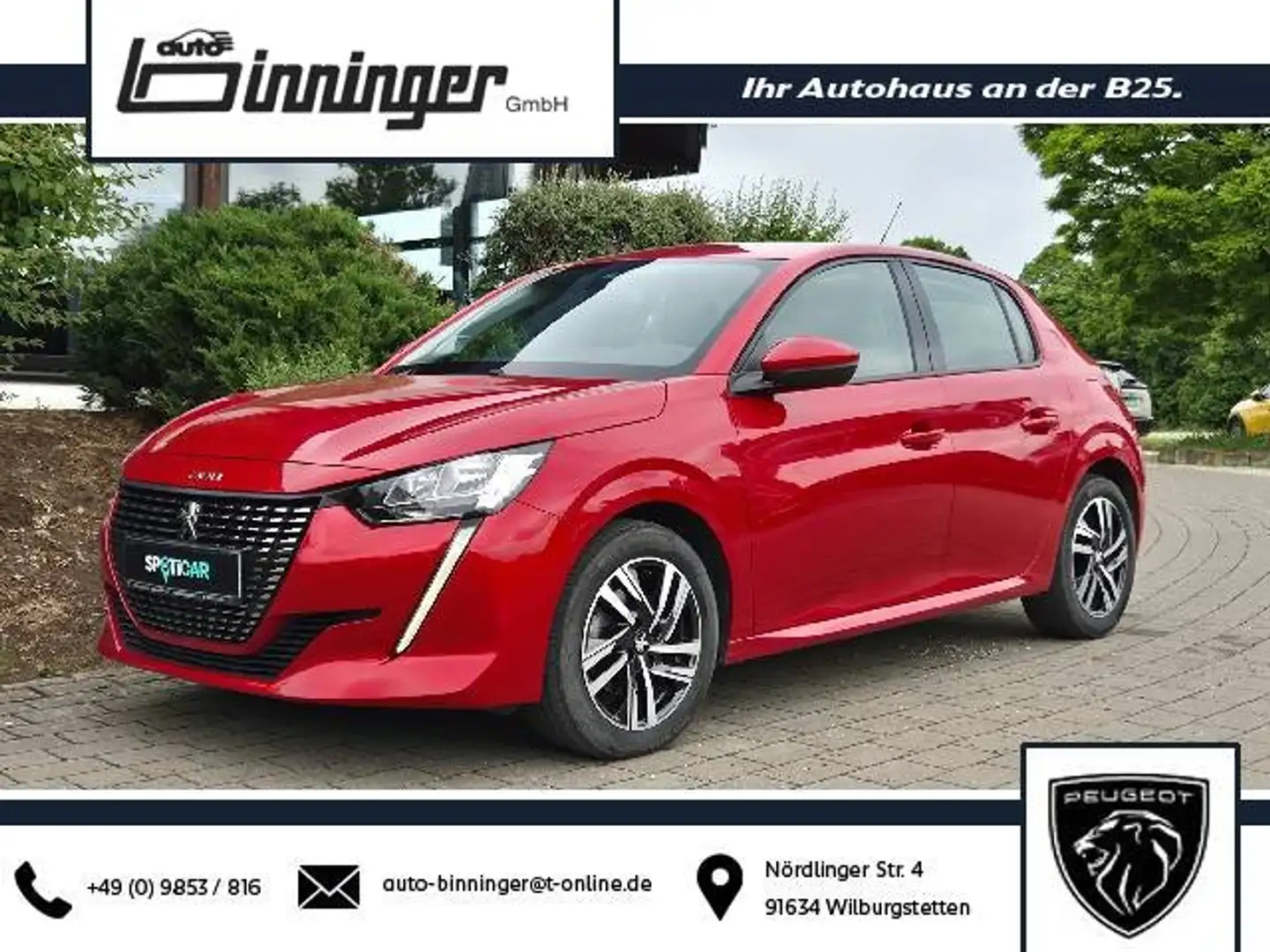 Peugeot 208 Allure PureTech 100 - 3D-Navi/Sitzheizung/Kamera Rouge - 1