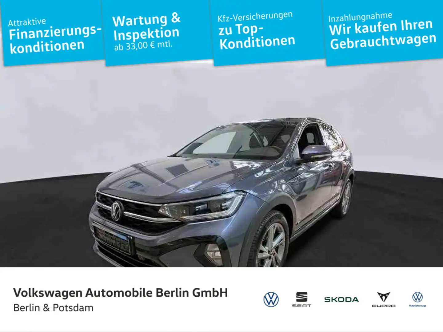 Volkswagen Taigo 1.5TSI DSG R-Line P-DACH KAMERA NAVI Grau - 1