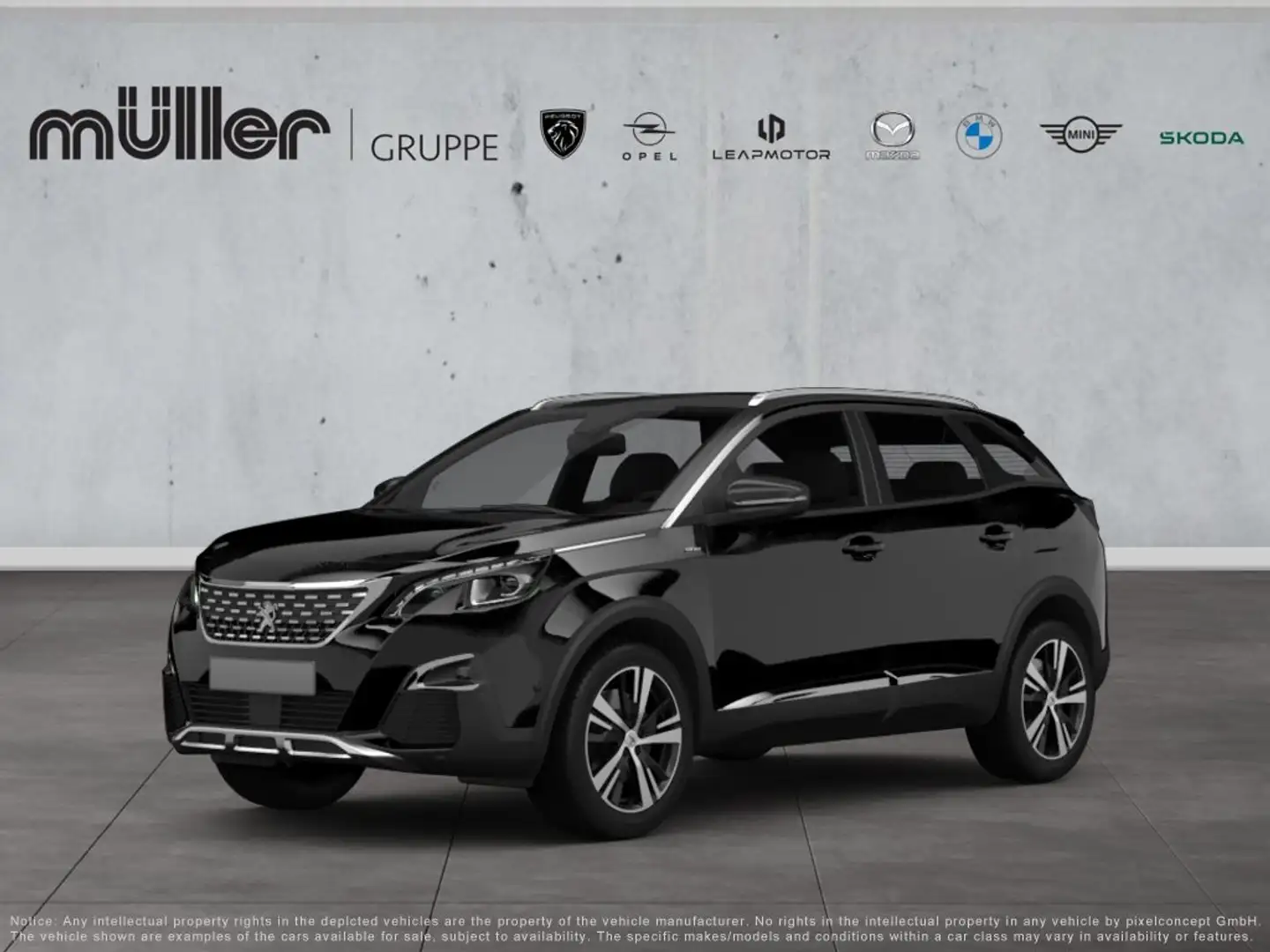 Peugeot 3008 Allure PT180 EAT8 Noir - 1