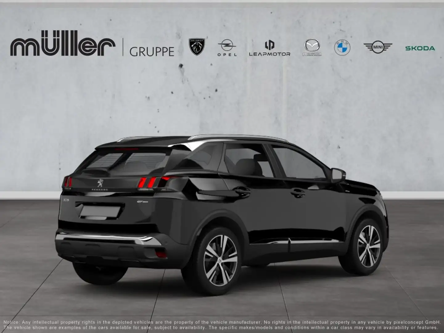 Peugeot 3008 Allure PT180 EAT8 Noir - 2