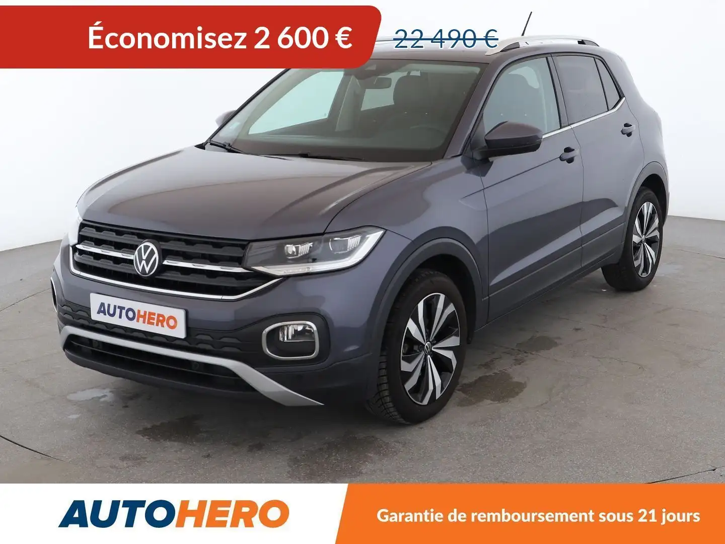 Volkswagen T-Cross 1.0 TSI Carat DSG Gris - 1