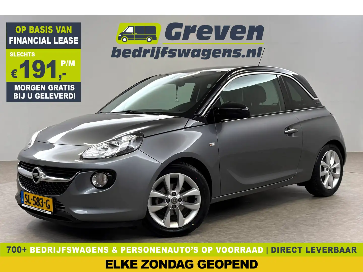Opel Adam 1.0 Turbo Jam Favourite | LED | Carplay | Airco | Gris - 1