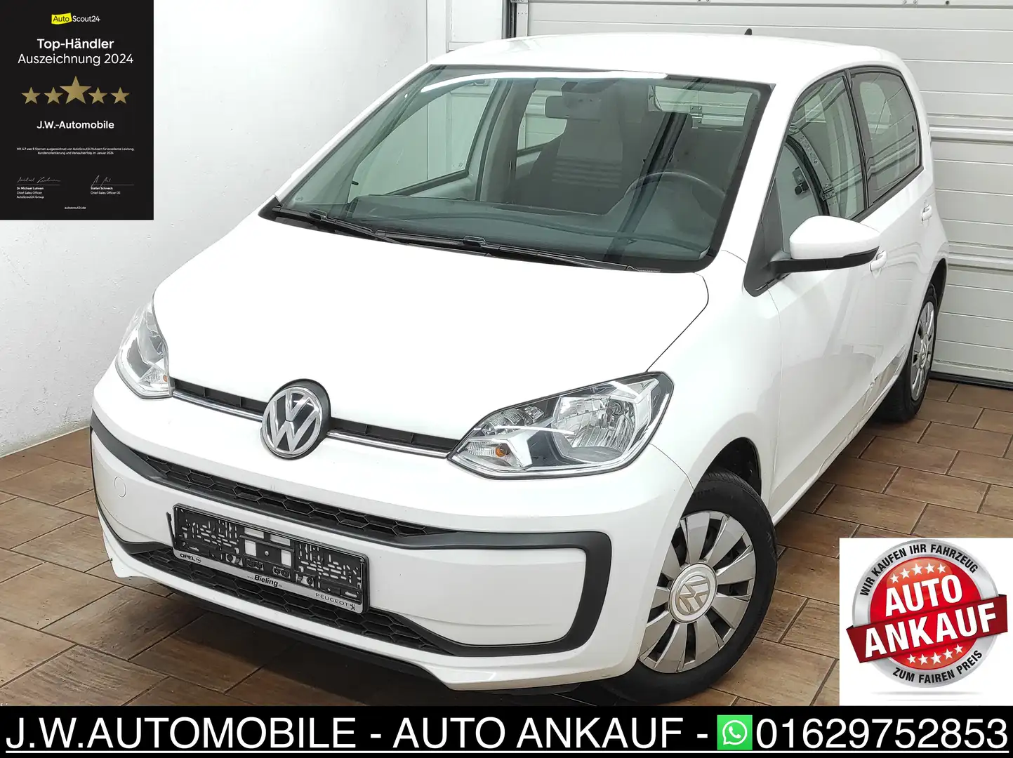 Volkswagen up! 1.0 KLIMA LED PDC ALLWETTER BC AUX ISOFIX move up! Weiß - 1