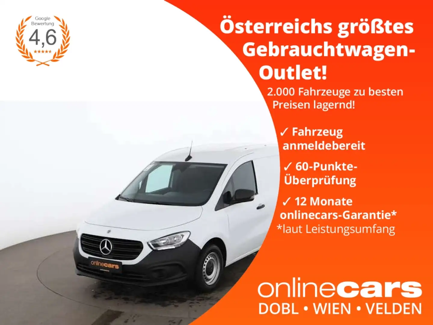 Mercedes-Benz Citan Kasten 108 CDI AHK SITZHZG KLIMA-ANLAGEE Weiß - 1