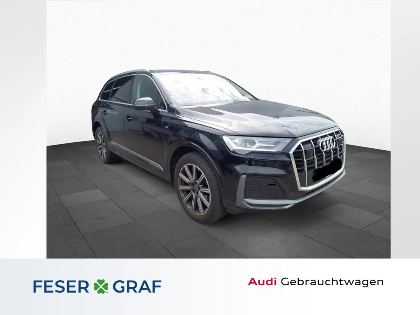 Audi Q7 50 TDI S line /Leder/HuD/adAir/AHK/Standhzg Schwarz - 1