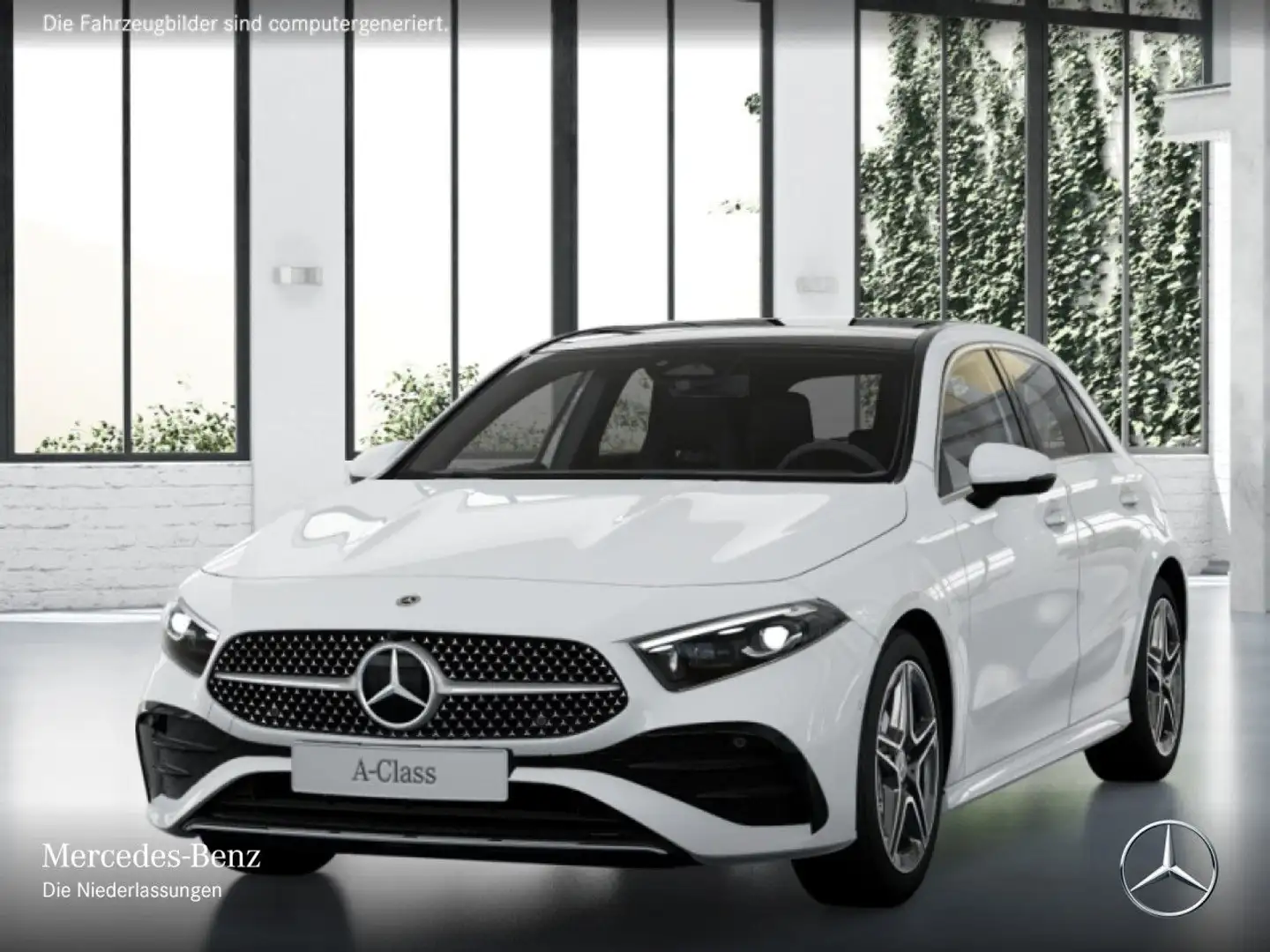 Mercedes-Benz A 180 AMG+PANO+MULTIBEAM+KAMERA+TOTW+KEYLESS+7G Weiß - 2