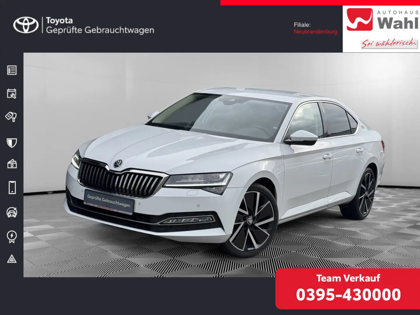 Skoda Superb 2.0 TSI Style Blanc - 1