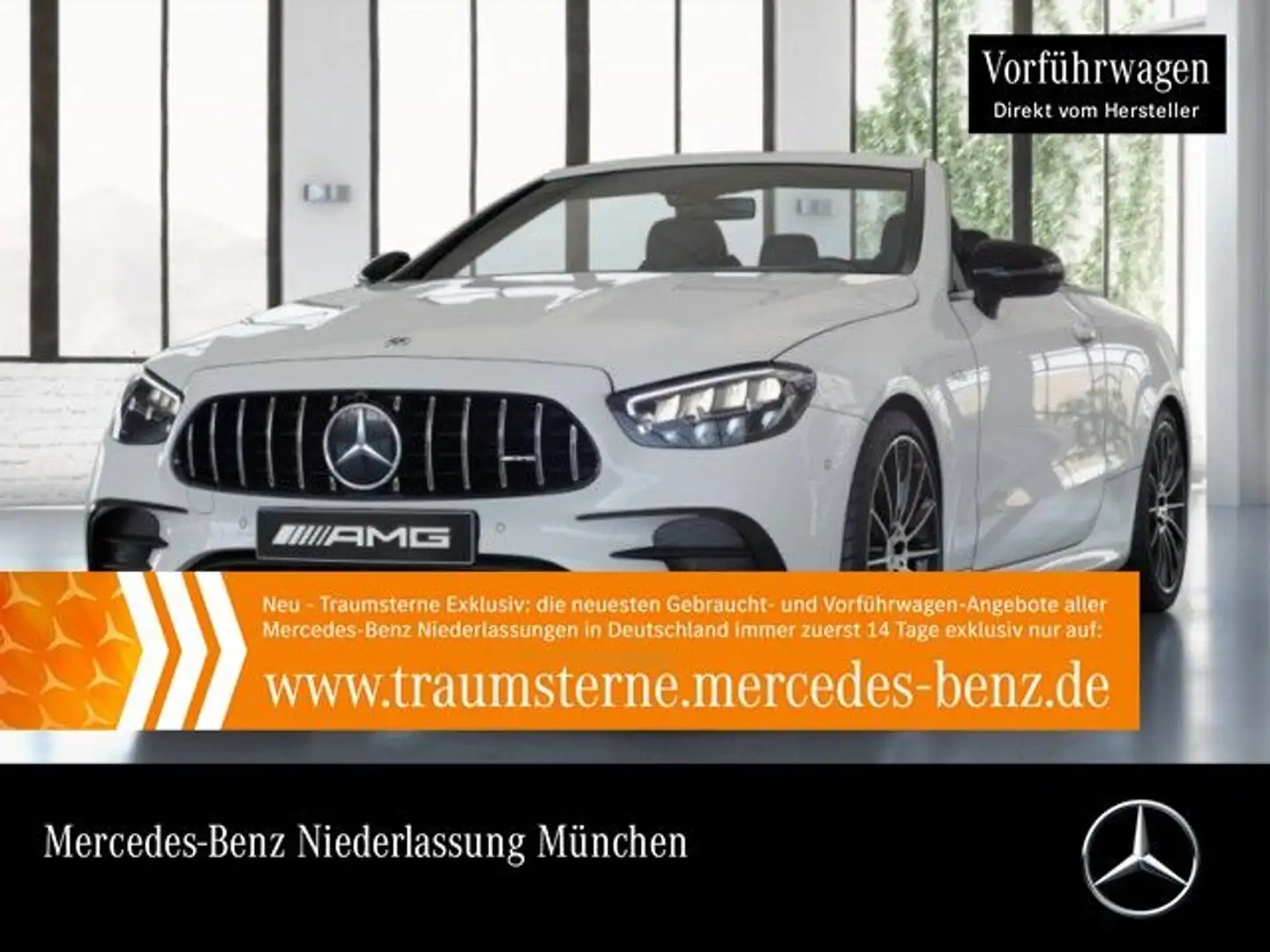 Mercedes-Benz E 53 AMG E 53 Cabrio 4M AMG+NIGHT+LED+FAHRASS+KAMERA+20"+9G Biały - 1