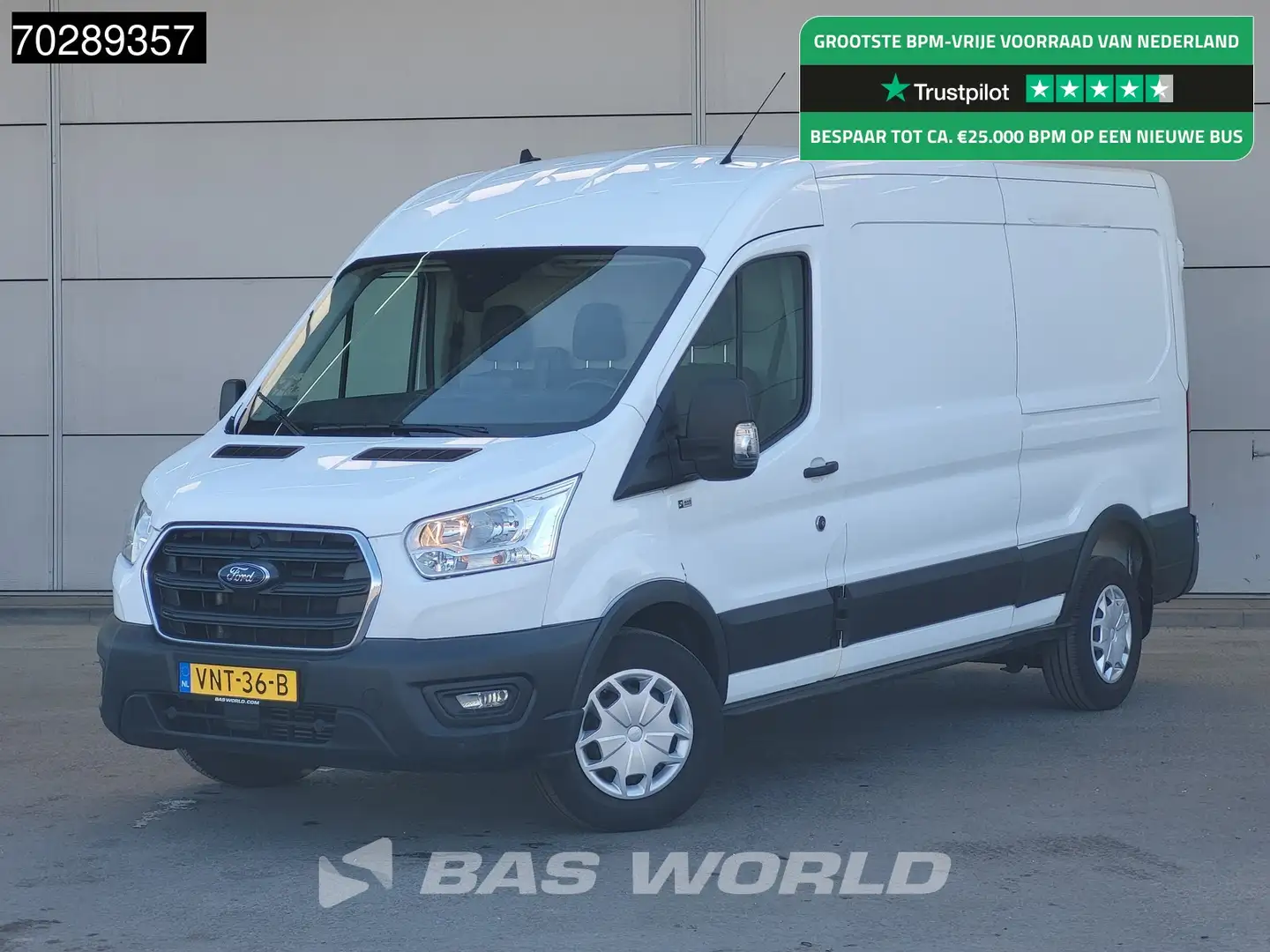 Ford Transit 130pk L3H2 Trekhaak Navi Airco Cruise Camera Parke Wit - 1