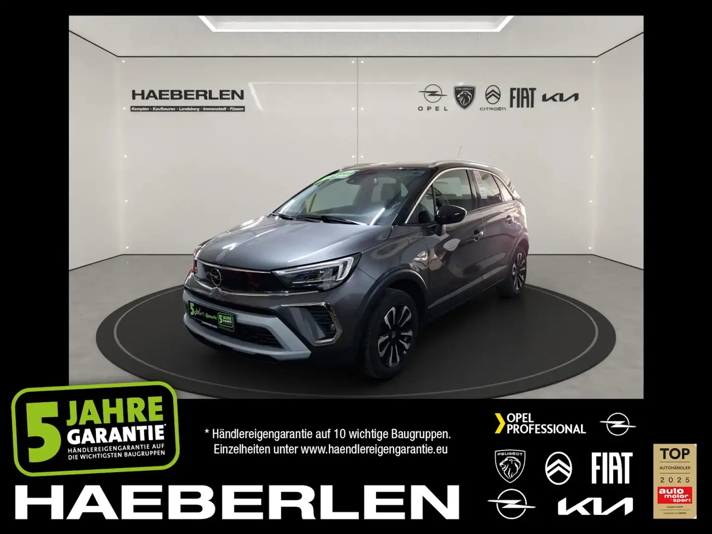 Opel Crossland 1.2 Turbo Elegance Grijs - 1
