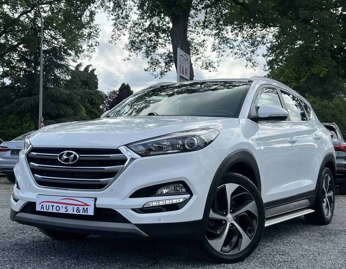 Hyundai TUCSON 1.6GDi 2018 Leder Nav Camera 74Dkm Zetelv. Garanti Wit - 1