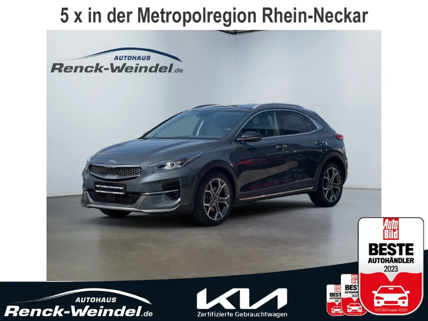 Kia XCeed Platinum 1.6 El. Panodach Navi Rückfahrkam. Leder Grau - 1