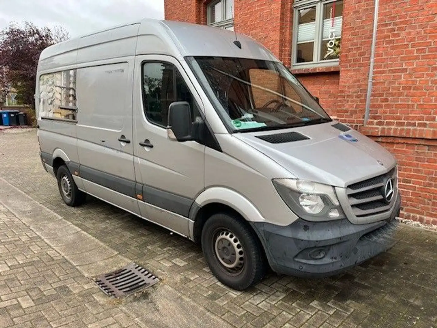 Mercedes-Benz Sprinter II Kasten 214/314 CDI Klima/PDC/L2H2 Argent - 2