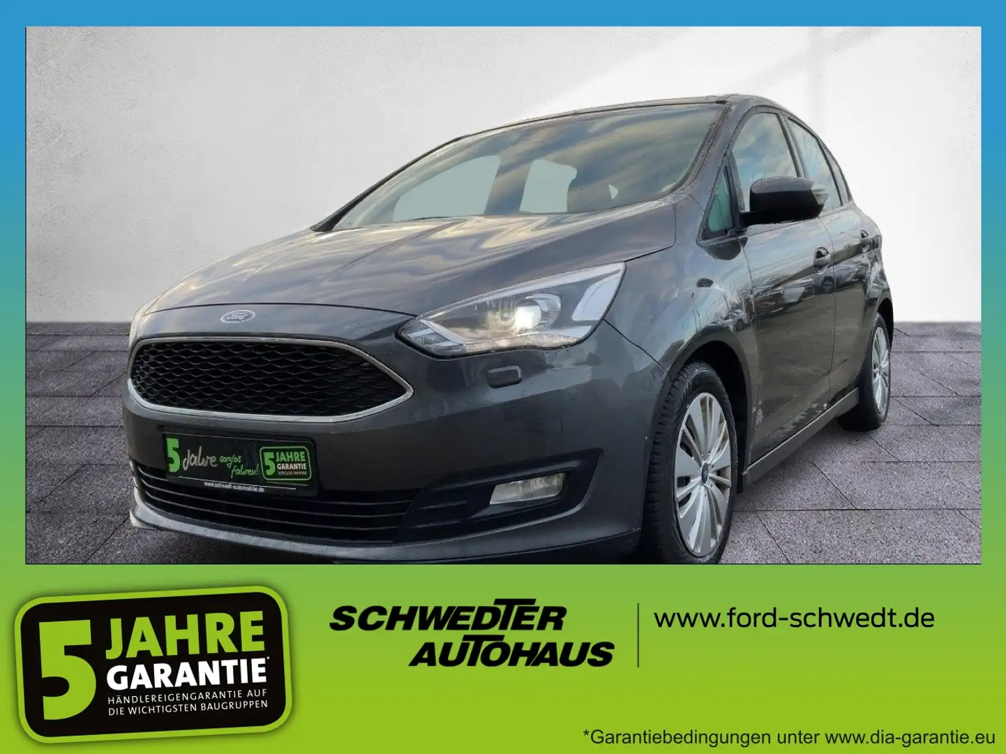 Ford C-Max 1.5 EcoBoost Trend SHZ+Winterp.+PDC+Xenon Gris - 1